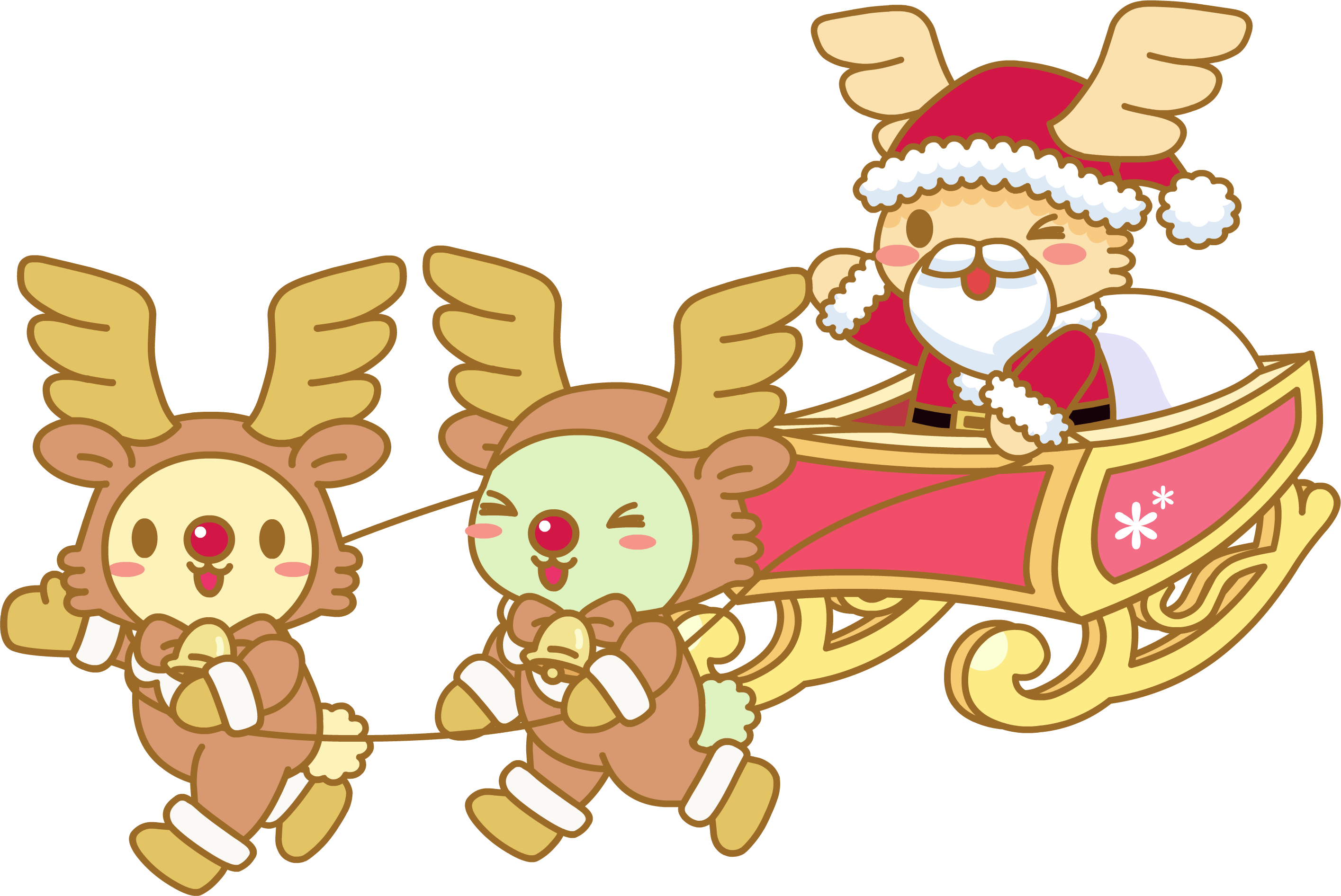 ソリにのったサンタエンジェ.gif